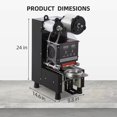 thumbnail image 7 of Cup Sealing Machine Full Automatic Cup Sealer Machine 500-650 Cups/H 90/95mm Commercial Electric Cup Sealer Machine Digital Control LCD Panel Cup Sealer for Bubble Milk Tea Coffee, 7 of 7