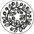 thumbnail image 2 of Manuscript Wax Sealing Coin 25mm Berry Wreath, 2 of 2