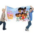thumbnail image 2 of Levántate, Canta Bandera impresa con temática, regalo perfecto para fanáticos, amigos y familiares, y adecuada para actividades al aire libre e interiores, decoraciones de fiesta. 120*180CM, 2 of 6