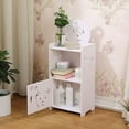 thumbnail image 1 of Yeciiwht Table de Nuit Décor Ours Table d'Appoint Ajourée Robuste Table de Nuit Durable Table de Chevet Portable Armoire d'Angle Armoire de Rangement Sculptée pour Chambre, Salon, Cuisine, 1 of 6