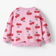 thumbnail image 5 of Bnwani Toddler Crew Neck Sweatshirts Fashion Warm Cotton Casual Sportswear Solid Print Pink Size 12 Months, 5 of 9