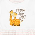 thumbnail image 4 of Inktastic My Mimi Loves Me Girls Baby Dress, 4 of 5