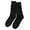 Black, variant on Women's Thermal Crew Socks Lined Non- Slipper Socks for Postpartum Sleep Gold