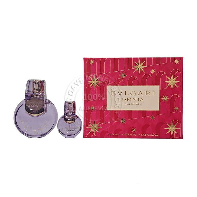 Omnia Amethyste 3.4 Eau De Toilette Spray by Bvlgari Gift Set for
