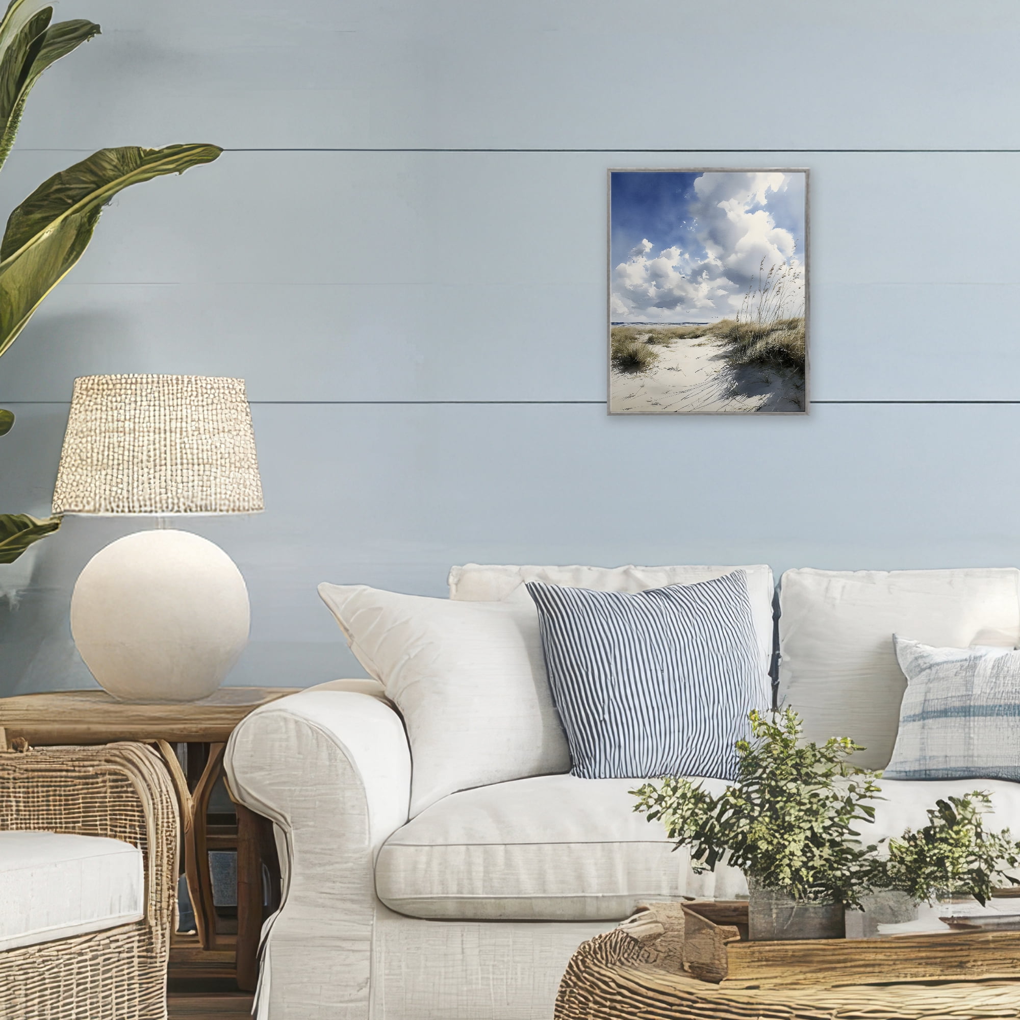 Stupell Industries Dunes In The Sunshine Gray Framed Giclee Art, design by Franklyn Gregory