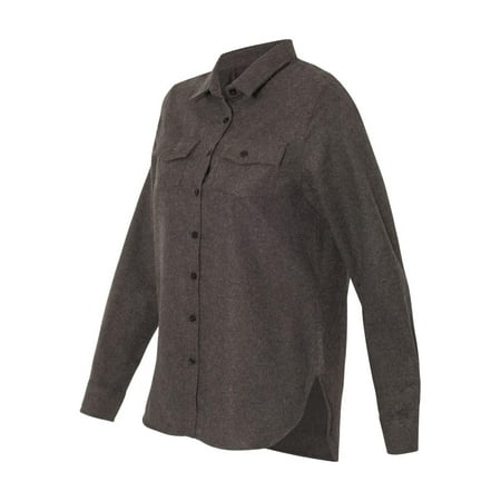 Burnside - Women's Long Sleeve Solid Flannel Shirt - 5200