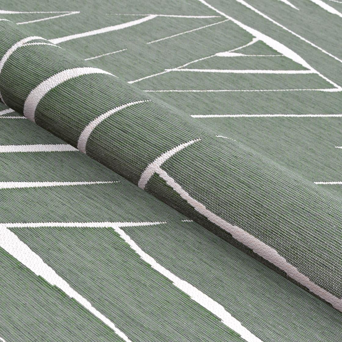 Couristan Dolce Parquet 4' x 5'10" Fern Indoor/Outdoor Rug