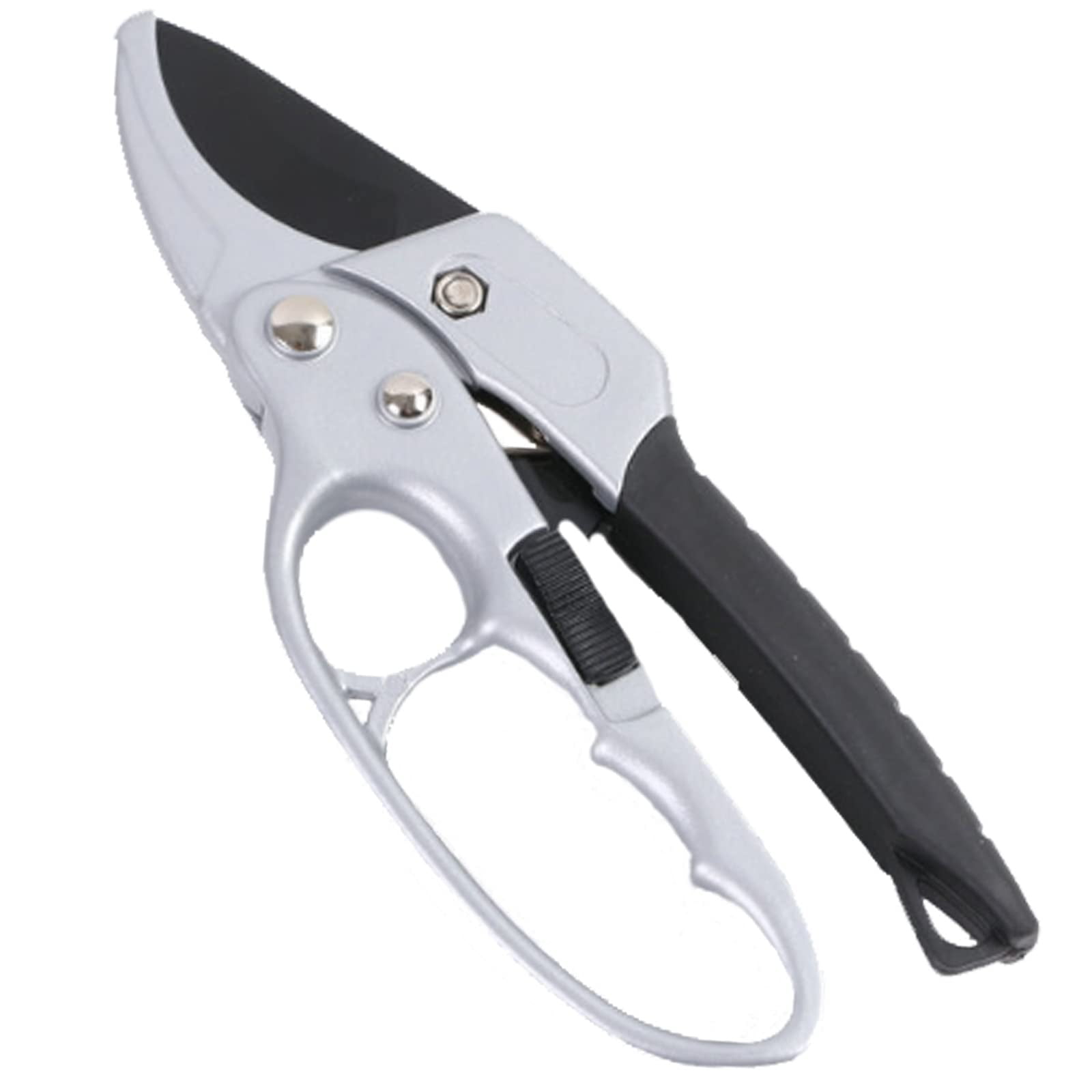 Garden Shears Black, Pruners, Ratchet Pruners, Work 3x Simpler, For Pruning Roses, Flowers