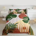 thumbnail image 2 of Manfei Modern Minimalism Bedding Comforter Set for Adult, Plant Botanical Twin Comforter Sets, Abstract Striped Reversible Bedding Set, Luxury Bedroom Decor, 2 Pieces, 2 of 8