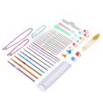 thumbnail image 4 of Crochet Hook Set with 22 Crochet Marker Buckle Scissors Handcraft DIY Crochet Needle Portable Ergonomic Crochet Set, 4 of 14