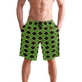 thumbnail image 2 of Men's Jamaican-Flag-Stripe-Caribbean-Island-Design Quick Dry Swim Trunks with Pockets Beach Board Shorts Bathing Suits S-3XL, 2 of 7
