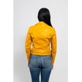 thumbnail image 5 of First Manufacturing WBL-1001VGL-L-MUS Remy Vegan Faux Leather Jacket for Women, Mustard - Large, 5 of 5