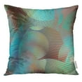 thumbnail image 1 of EREHome Blue Artistic Digital Turquoise Dynamic Abstract Work Colorful Circle Pillow Case 18x18 Inches Pillowcase, 1 of 1