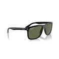 thumbnail image 4 of Ray-Ban Boyfriend Two Sunglasses with Polished Black Frames and Green Polarized Lenses, Size 60, 4 of 9