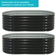 thumbnail image 5 of Sunnydaze 62.5" x 32" x 32" Oval Dark Gray Steel Stackable Raised Garden Bed, 5 of 11