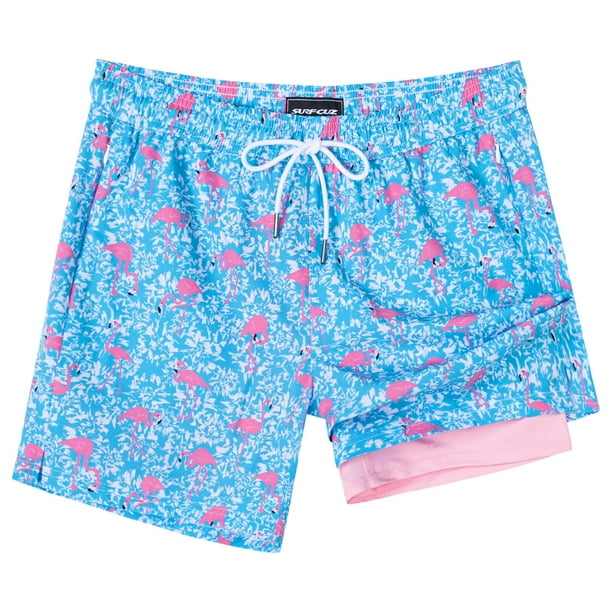 Traje de baño SURF CUZ con forro de compresión de secado rápido de 5 pulgadas