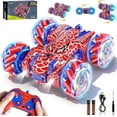 thumbnail image 1 of Carro de Control Remoto, Coche Spider 4WD Teledirigido 360°Rotación con Luces, Juguete Carreras, RC Car Juguetes para Niños 4 5 6 7 8 Años, Regalo ideal NiñO Color B, 1 of 8