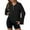 01-Black, variant on Oversized Sweatshirt for Women Trendy Waffle Knit Half Zip Pullover Casual Lapel Long Sleeve Tops Fall Fashion 2025 03-Gray S