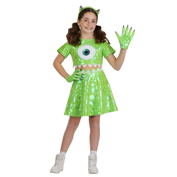 Girl's Pixar Monsters Inc. Mike Wazowski Costume
