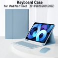 Keyboard Case for IPad Pro 11 Inch 2018 2020 2021 2022, Detachable
