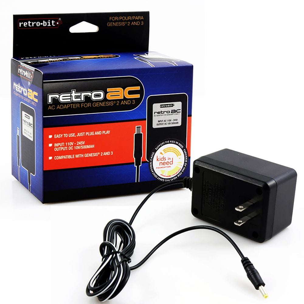 RetroBit 9V 850 mAh AC Power Adapter For Sega Genesis 2/3 Walmart Canada