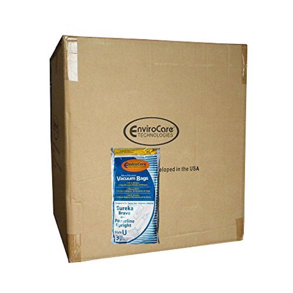 1/2 Case (25 pkgs) Eureka Style U Allergen Bags, Bravo II, Powerline, Direct Air