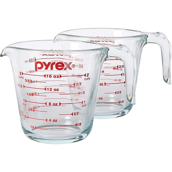 Pyrex -2 Prepware 2 Glass Measuring Cup