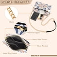 thumbnail image 3 of FORMRS Women Crossbody Purse with Chain Strap Vegan Leather Shoulder Handbag, Colorful Abstract Pattern, 3 of 7