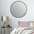 thumbnail image 2 of Habitat Adelina Black Circular Mirror, 2 of 7
