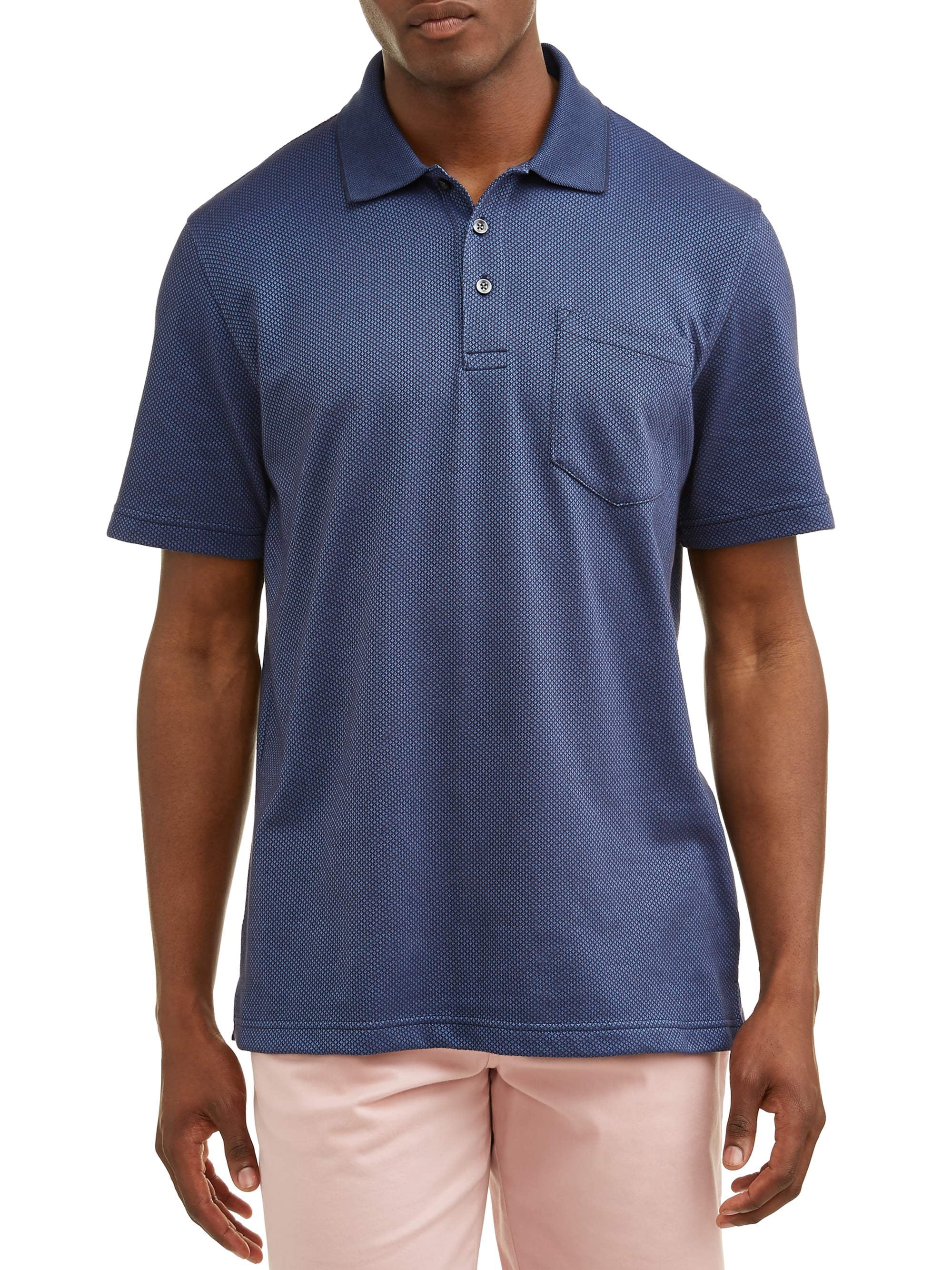 George Men's Pattern Jersey Polo Shirt - Walmart.com