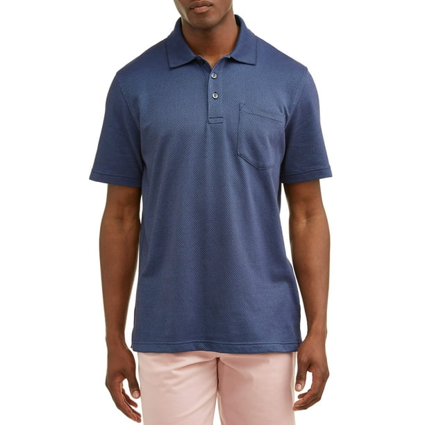 Men's Pattern Jersey Polo Shirt