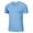 Blue, variant on MIXUE Shirts For Men Summer Solid Color Round Neck Short Sleeve Casual Pullover Tops Tee Shirts Sportswear,Blue,S