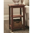 thumbnail image 3 of Alaterre Country Cottage 2 Shelf End Table, Rustic Farmhouse Side Table, Red Antique Finish, 3 of 7
