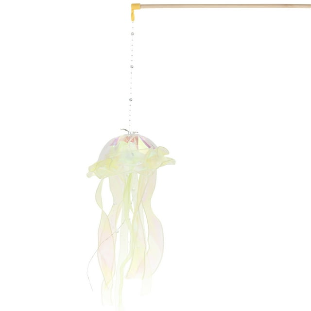 Wosthever Linterna decorativa de medusas para dormitorio, luz nocturna de ensueño y colorida, lámpara de medusas ligera Kits de decoración para fiestas Amarillo, 1 Uds. 18 pulgadas