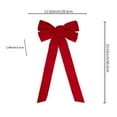 thumbnail image 3 of Red Velvet Bow Valentine's Day Hanging Decorations Large Ribbon Bow for Indoor Party Decor, Garland Accent, Home Wall Display and Holiday Tree Ornament, 3 of 6