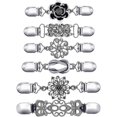 thumbnail image 1 of 6 piezas Clips Vintage ShuxiuWang para suéter chal Collar broche, 1 of 1