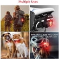 thumbnail image 1 of Bike Tail Lights Red LED Bicycle Rear Light 2 Pack  USB Rechargeable  Waterproof Helmet Light  Cycling Flashlight Safety Reflecto, 1 of 8