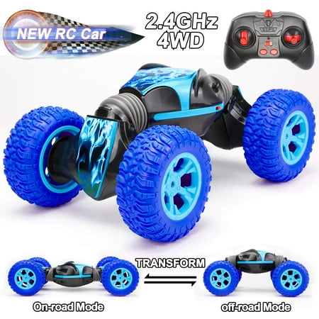 Hobby Grade Rc Buggy Rc Cars Toy for Boys, Remote Control Car Toys Race Car for Kids Boys Girls Age 6 7 8 9 10 11 12 -16 Year Old Birthday Gifts 4WD 2. 4Ghz Dual Mode 360° Rotating Racing Car, Kids Toys Buggy Hobby Car ()