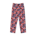 thumbnail image 2 of Vsdgher America Flags1 Print Mens Pajama Pants Sleep & Lounge Pants, PJ Bottoms With elastic waistb and Pockets, 2 of 5
