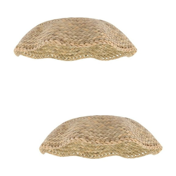 2 Count Rattan Light Shades Ceiling Wave Lampshade Decoration Study Office