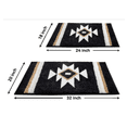 thumbnail image 5 of Bathroom Rugs Boho Bath Mat Non Slip Black Aztec Bath Rug, Soft Absorbent Microfiber Luxury Plush Washable Floor Carpet for Bathroom Shower Modern Decor 18x24, 5 of 5
