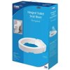 Carex Elongated Hinged Toilet Seat Riser, Adds 3.5 Inches of Height to Toilet, 300 Pound Weight Capacity, Hinged for Easy Cleaning