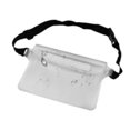 thumbnail image 2 of Waterproof Pouch Dry Bag, Fanny Pack with Waist Strap Keep Your Cellphone Cash Safe and Dry Perfect for Boating Swimming Snorkeling Kayaking Beach, Transparent, 2 of 5