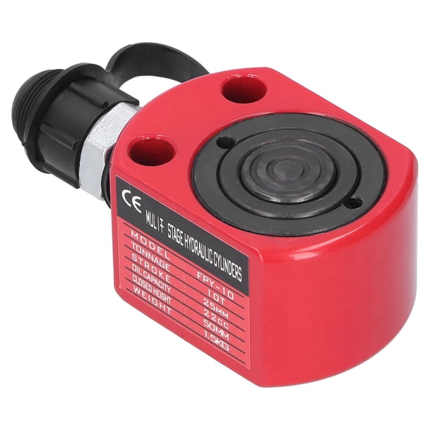 Cilindro Hidráulico, Cilindro De émbolo Hidráulico De Fabricación Fina Conveniente Con Conector Roscado ZG3/8 Pulgadas Y Tapa Antipolvo Para La Industria Para Trabajadores