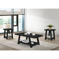 thumbnail image 1 of Ensemble de table basse Aerys Gustine avec étagères de rangement en noir, 1 of 1