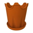 thumbnail image 1 of Colaxi Flowerpot Flower Plant Container with Base Versatile Portable with Drainage Hole Planter Box for Courtyard Living Room Potted Brown, 1 of 8