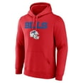 thumbnail image 2 of Men's Josh Allen Red Buffalo Bills Team Wordmark Player Name & Number Pullover Hoodie, 2 of 3