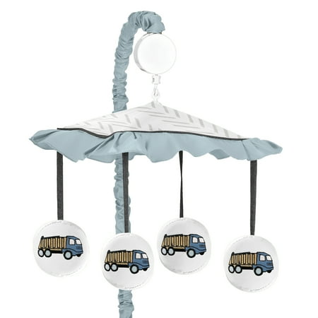 UPC: 0846480091981 | Construction Truck Green and Blue Musical Mobile by Sweet Jojo Designs