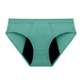 thumbnail image 4 of KHONTS Women's Wide Waistband Mid Rise Period Underwear Leak Proof Month Cycle Hipster Breathable Panties Dark Green S, 4 of 4