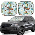 thumbnail image 1 of Fotbe Cartoon Car Racing Juego de 2 Piezas de Parasoles para Parabrisas | Bloqueador Solar para Auto | Accesorios Plegables para Protección Solar Interior-Large, 1 of 6